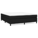 Giroletto a Molle con Materasso Nero 180x200 cm in Tessuto