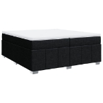 Giroletto a Molle con Materasso Nero 200x200 cm in Tessuto