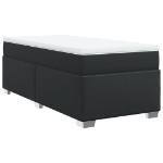 Giroletto a Molle con Materasso Nero 80x200 cm in Similpelle