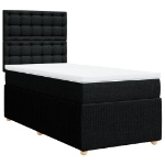 Giroletto a Molle con Materasso Nero 80x200 cm inTessuto
