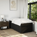 Giroletto a Molle con Materasso Nero 80x200 cm inTessuto