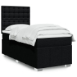 Giroletto a Molle con Materasso Nero 80x200 cm inTessuto