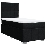 Giroletto a Molle con Materasso Nero 80x200 cm inTessuto