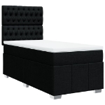 Giroletto a Molle con Materasso Nero 80x200 cm inTessuto
