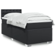 Giroletto a Molle con Materasso Nero 90x190 cm in Similpelle