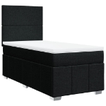 Giroletto a Molle con Materasso Nero 90x190 cm in Tessuto