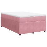 Giroletto a Molle con Materasso Rosa 120x190 cm in Velluto