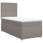 Giroletto a Molle con Materasso Tortora 100x200 cm in Tessuto