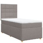 Giroletto a Molle con Materasso Tortora 100x200 cm in Tessuto