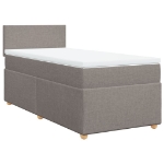 Giroletto a Molle con Materasso Tortora 100x200 cm in Tessuto