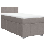 Giroletto a Molle con Materasso Tortora 100x200 cm in Tessuto