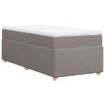 Giroletto a Molle con Materasso Tortora 100x200 cm in Tessuto
