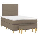 Giroletto a Molle con Materasso Tortora 120x190 cm in Tessuto