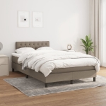 Giroletto a Molle con Materasso Tortora 120x190 cm in Tessuto