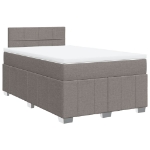 Giroletto a Molle con Materasso Tortora 120x190 cm in Tessuto