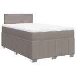 Giroletto a Molle con Materasso Tortora 120x190 cm in Tessuto