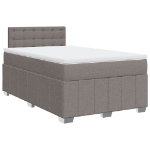 Giroletto a Molle con Materasso Tortora 120x190 cm in Tessuto