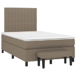 Giroletto a Molle con Materasso Tortora 120x190 cm in Tessuto