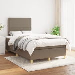 Giroletto a Molle con Materasso Tortora 120x190 cm in Tessuto