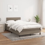 Giroletto a Molle con Materasso Tortora 120x190 cm in Tessuto