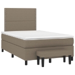 Giroletto a Molle con Materasso Tortora 120x190 cm in Tessuto