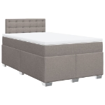 Giroletto a Molle con Materasso Tortora 120x190 cm in Tessuto