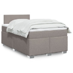 Giroletto a Molle con Materasso Tortora 120x190 cm in Tessuto