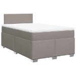 Giroletto a Molle con Materasso Tortora 120x190 cm in Tessuto