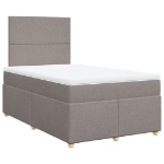 Giroletto a Molle con Materasso Tortora 120x190 cm in Tessuto
