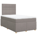Giroletto a Molle con Materasso Tortora 120x190 cm in Tessuto
