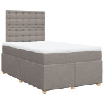 Giroletto a Molle con Materasso Tortora 120x190 cm in Tessuto