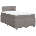 Giroletto a Molle con Materasso Tortora 120x190 cm in Tessuto