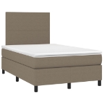 Giroletto a Molle con Materasso Tortora 120x190 cm in Tessuto