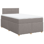 Giroletto a Molle con Materasso Tortora 120x190 cm in Tessuto
