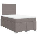 Giroletto a Molle con Materasso Tortora 120x190 cm in Tessuto
