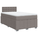Giroletto a Molle con Materasso Tortora 120x190 cm in Tessuto