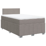 Giroletto a Molle con Materasso Tortora 120x190 cm in Tessuto
