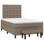 Giroletto a Molle con Materasso Tortora 120x190 cm in Tessuto