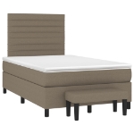 Giroletto a Molle con Materasso Tortora 120x190 cm in Tessuto
