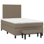 Giroletto a Molle con Materasso Tortora 120x190 cm in Tessuto