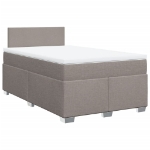 Giroletto a Molle con Materasso Tortora 120x190 cm in Tessuto