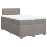Giroletto a Molle con Materasso Tortora 120x190 cm in Tessuto