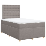 Giroletto a Molle con Materasso Tortora 120x190 cm in Tessuto