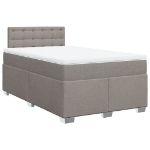 Giroletto a Molle con Materasso Tortora 120x190 cm in Tessuto