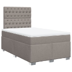 Giroletto a Molle con Materasso Tortora 120x190 cm in Tessuto