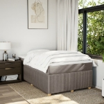 Giroletto a Molle con Materasso Tortora 120x190 cm in Tessuto