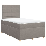 Giroletto a Molle con Materasso Tortora 120x200 cm in Tessuto