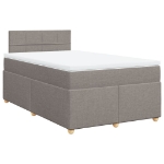 Giroletto a Molle con Materasso Tortora 120x200 cm in Tessuto