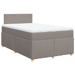 Giroletto a Molle con Materasso Tortora 120x200 cm in Tessuto