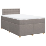 Giroletto a Molle con Materasso Tortora 120x200 cm in Tessuto